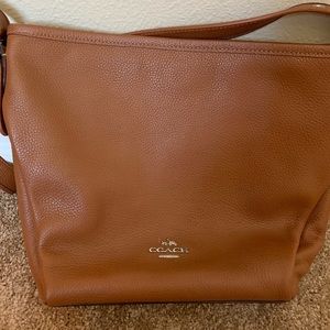 Authentic Coach leather Shoulder Crossbody bag.